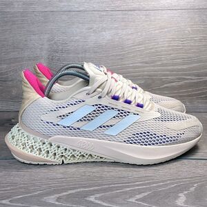 Adidas 4DFWD Pulse Halo Ivory Beige Women's Sz 9 Low Top Lace Up Running Sneaker